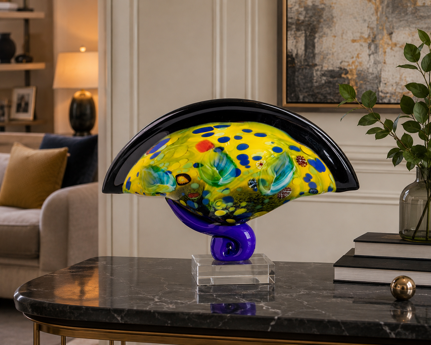 Murano Glasschale - Venezianische Kunst aus mundgeblasenem Glas