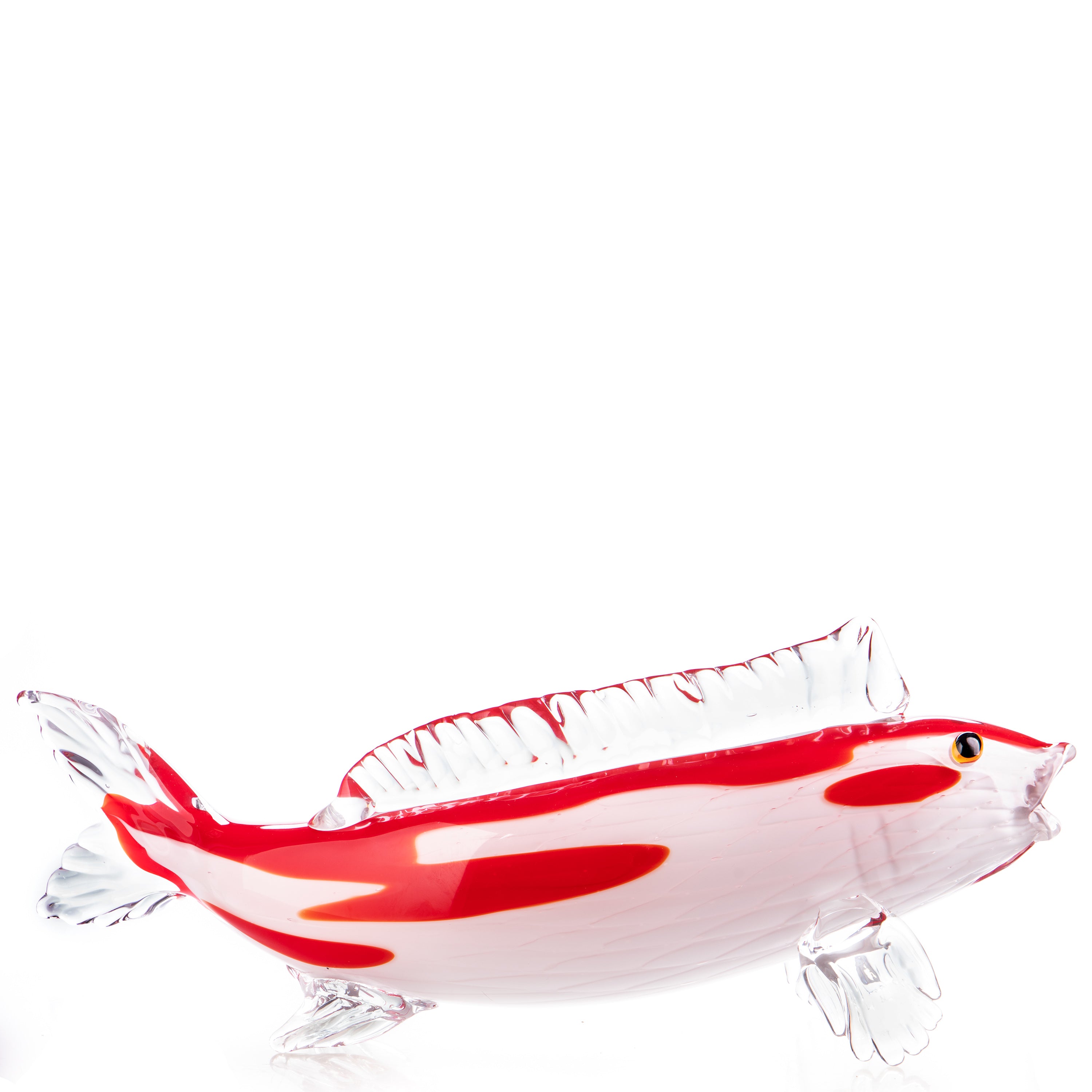 Glas Skulptur Koi Fisch im Murano Stil – Deko Figur in Handarbeit