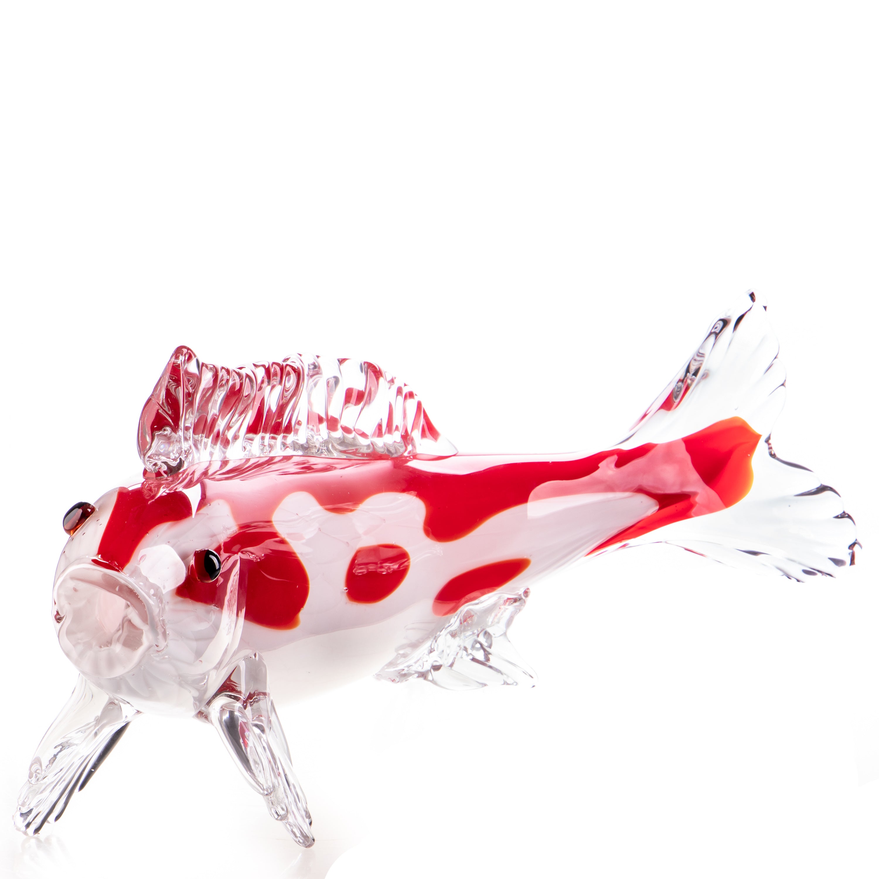 Glas Skulptur Koi Fisch im Murano Stil – Deko Figur in Handarbeit