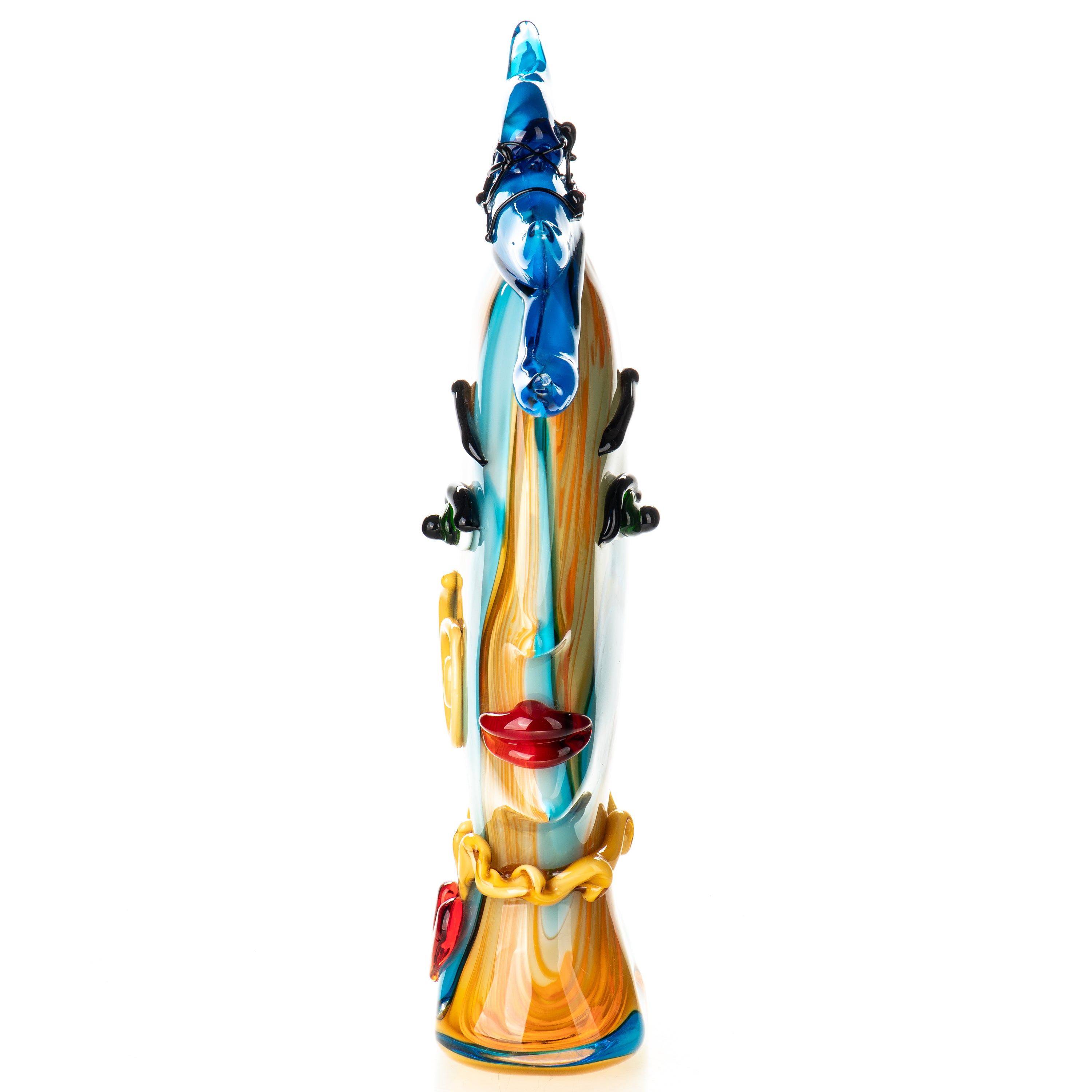 Murano Glas Skulptur Frauengesicht - mundgeblasene Büste