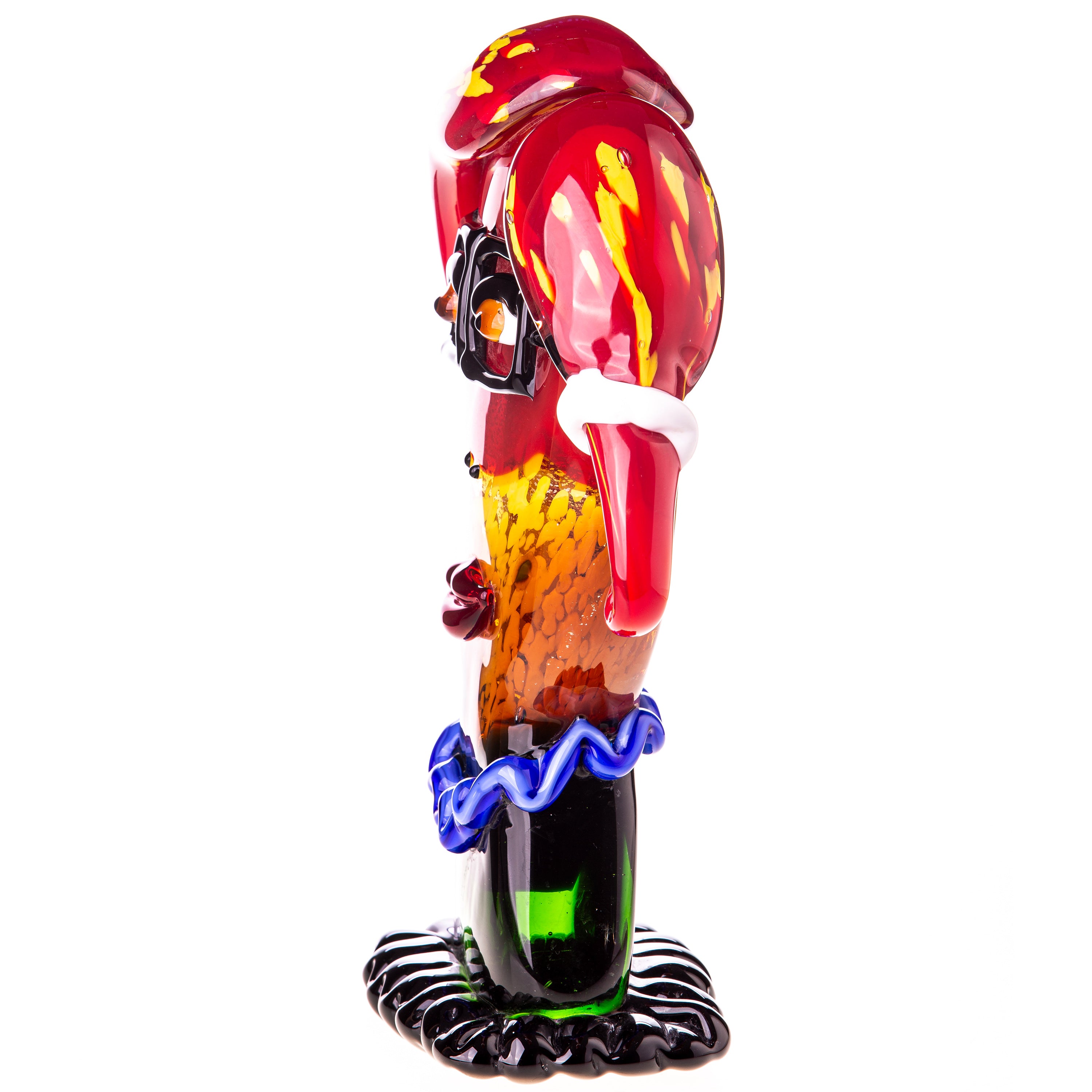 Murano Glas Skulptur - Gesicht einer Frau als Büste - mundgeblasene Glasfigur
