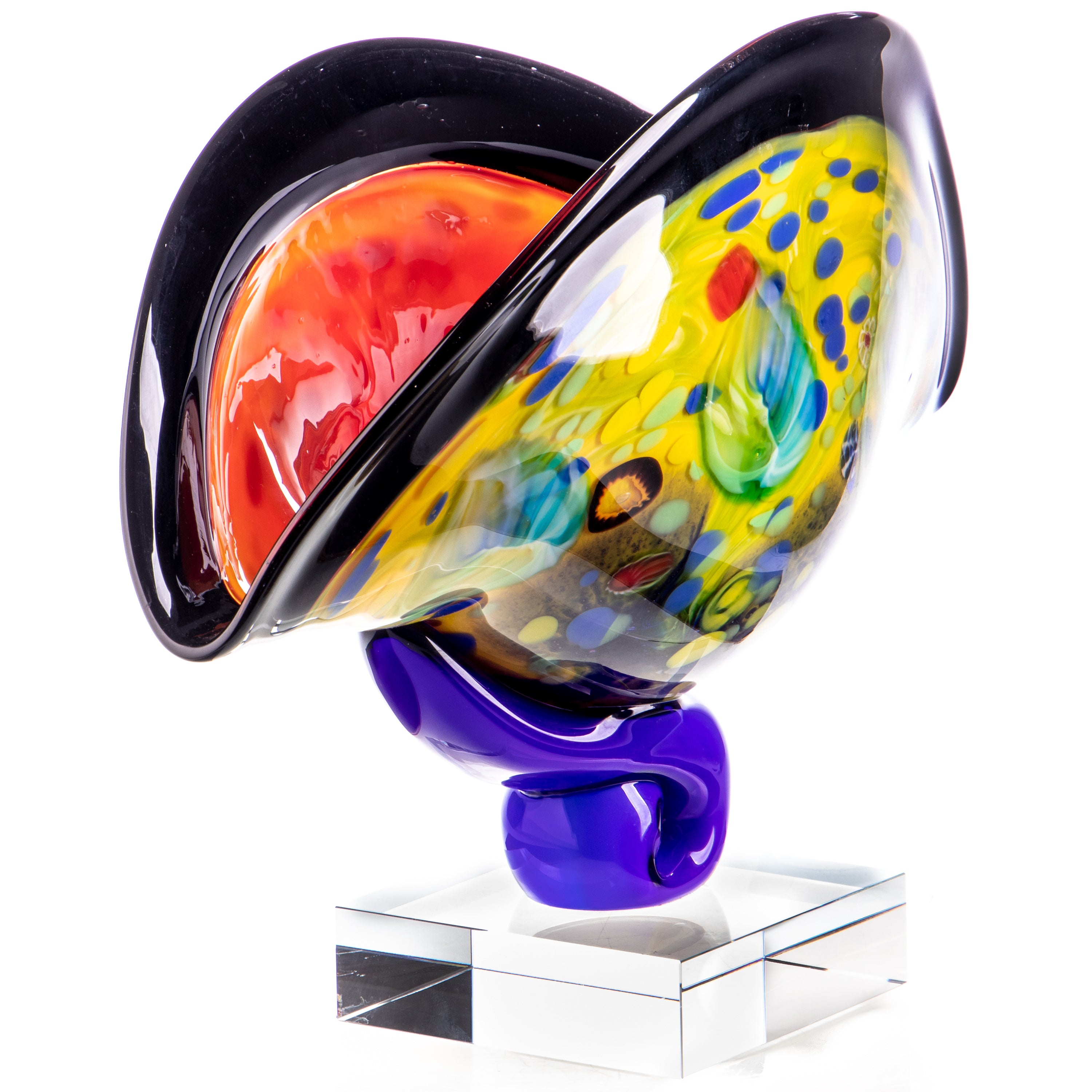 Schale aus Glas im Italien Murano Stil