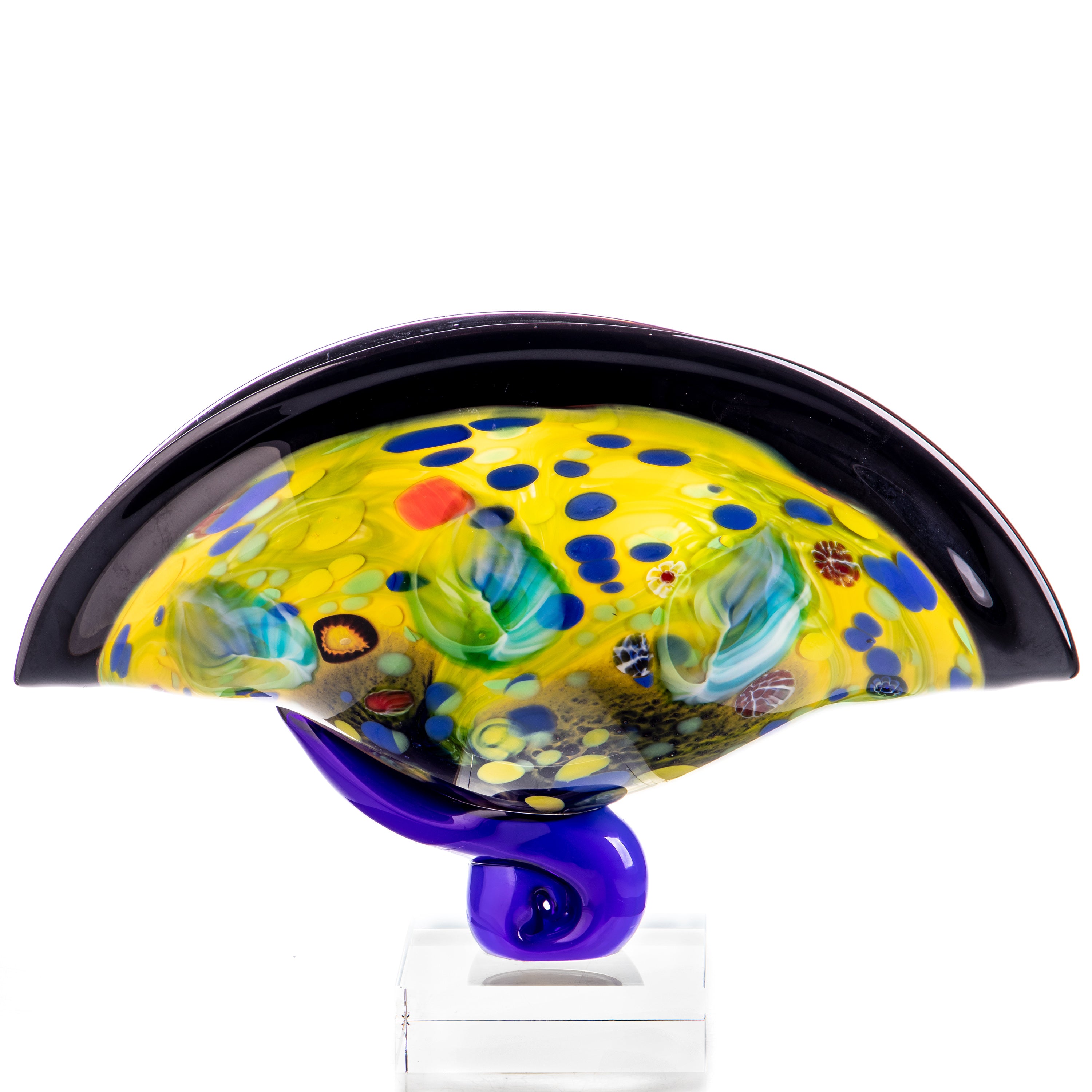 Schale aus Glas im Italien Murano Stil