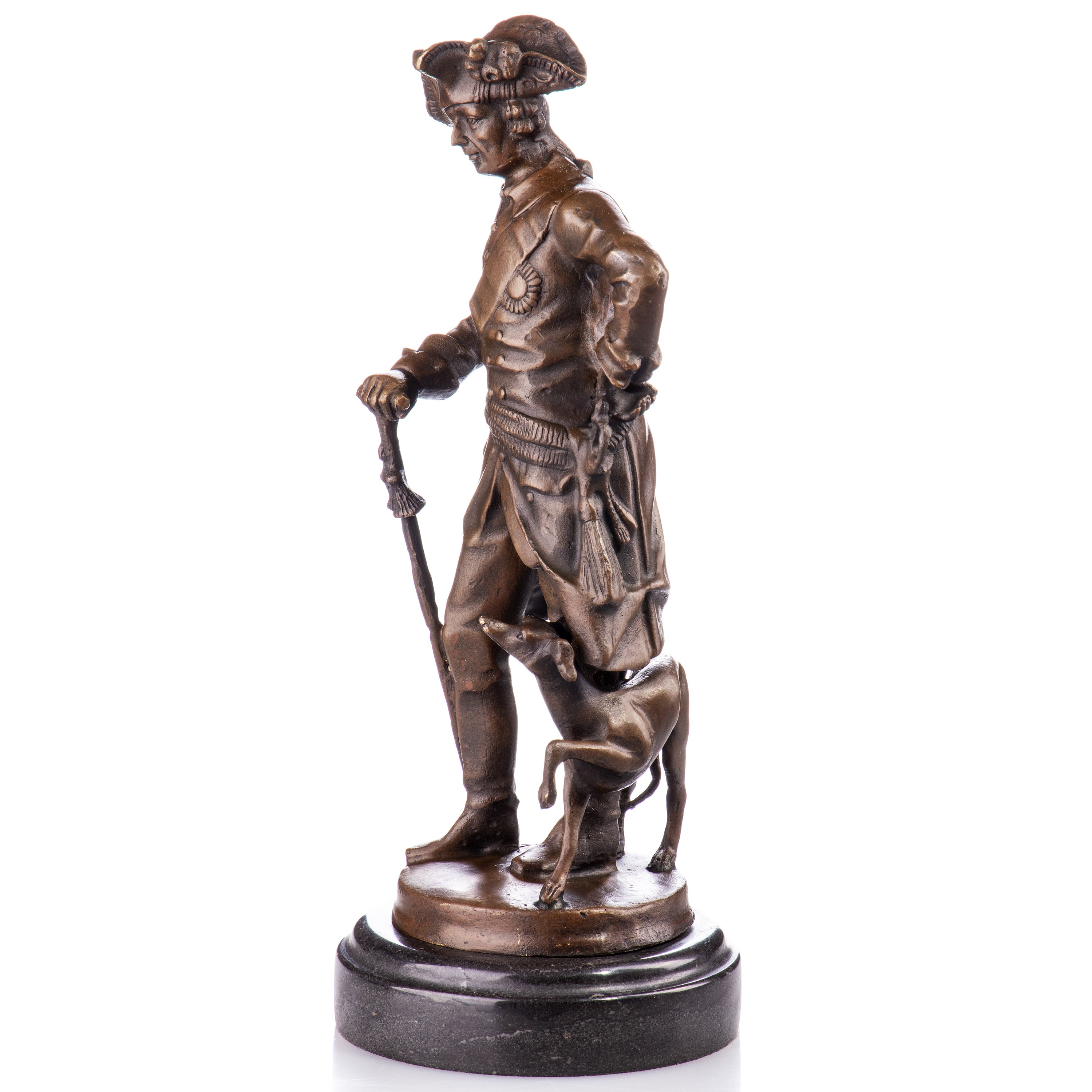 Bronze Skulptur König Friedrich II (Alter Fritz) - Gladenbeck signiert
