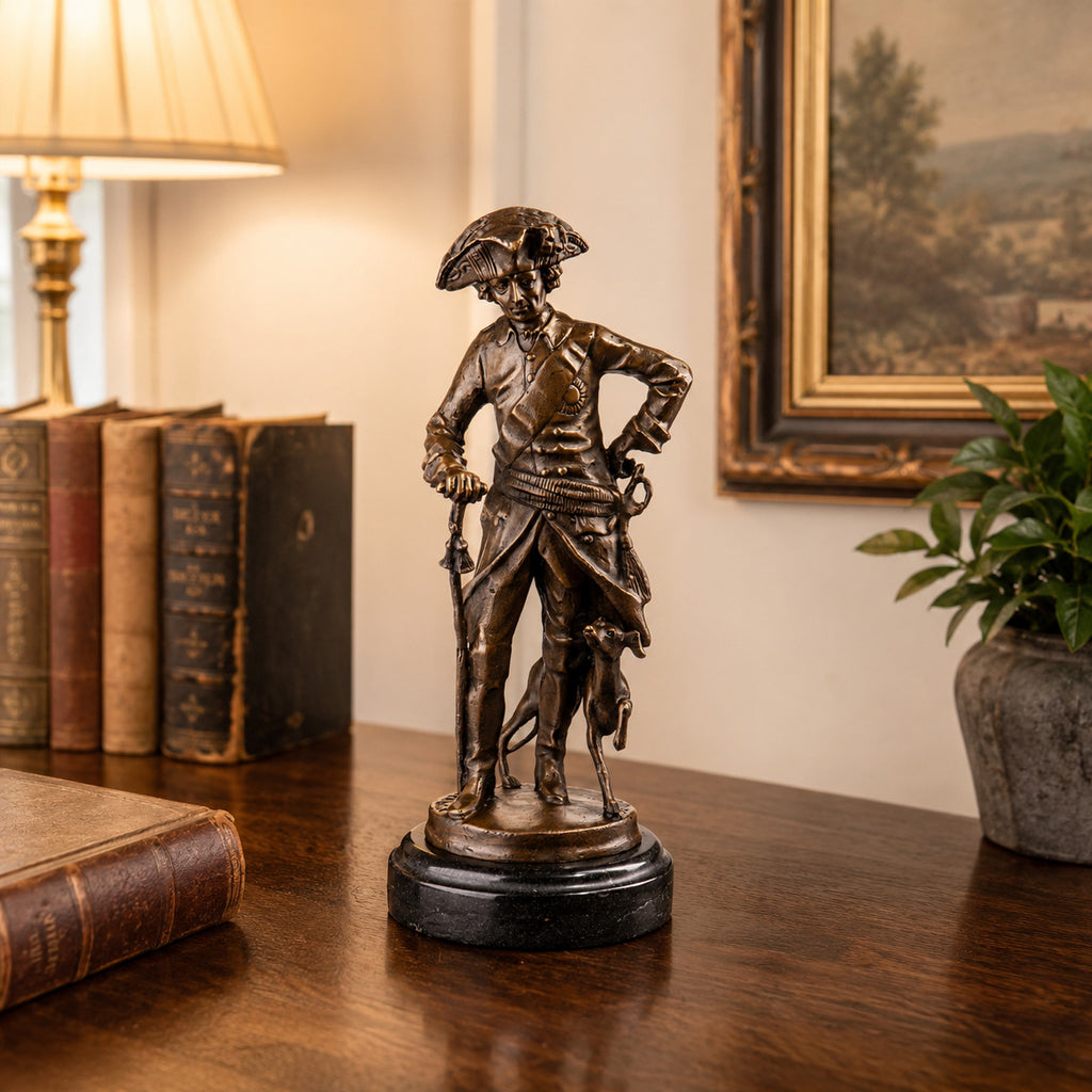 Bronze Skulptur König Friedrich II (Alter Fritz) Gladenbeck signiert 30 cm Figur